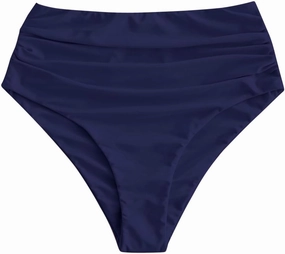 ZAFUL Women High Waisted Bikini Bottoms Ruched Swimsuit Bottom Tummy Control Bathing Suit Bottoms