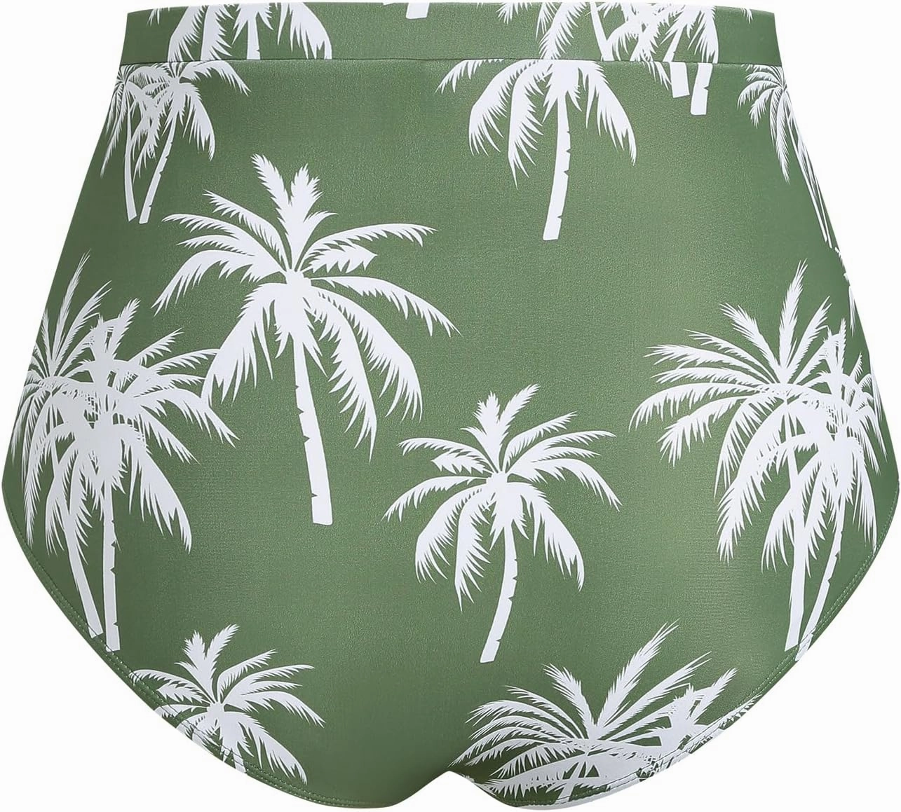 ZAFUL Women's High Waisted Bikini Bottom Tummy Control Swim Briefs Ruched Bathing Suit Vintage Tankinis Brief