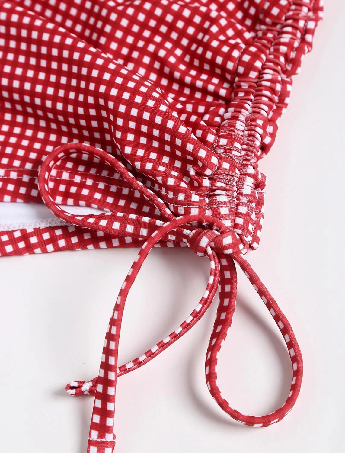 ZAFUL Women's Swim Shorts High Waisted Bow Gingham Floral Print Boyshorts Bathing Suit Swimsuit Bottoms Board Shorts