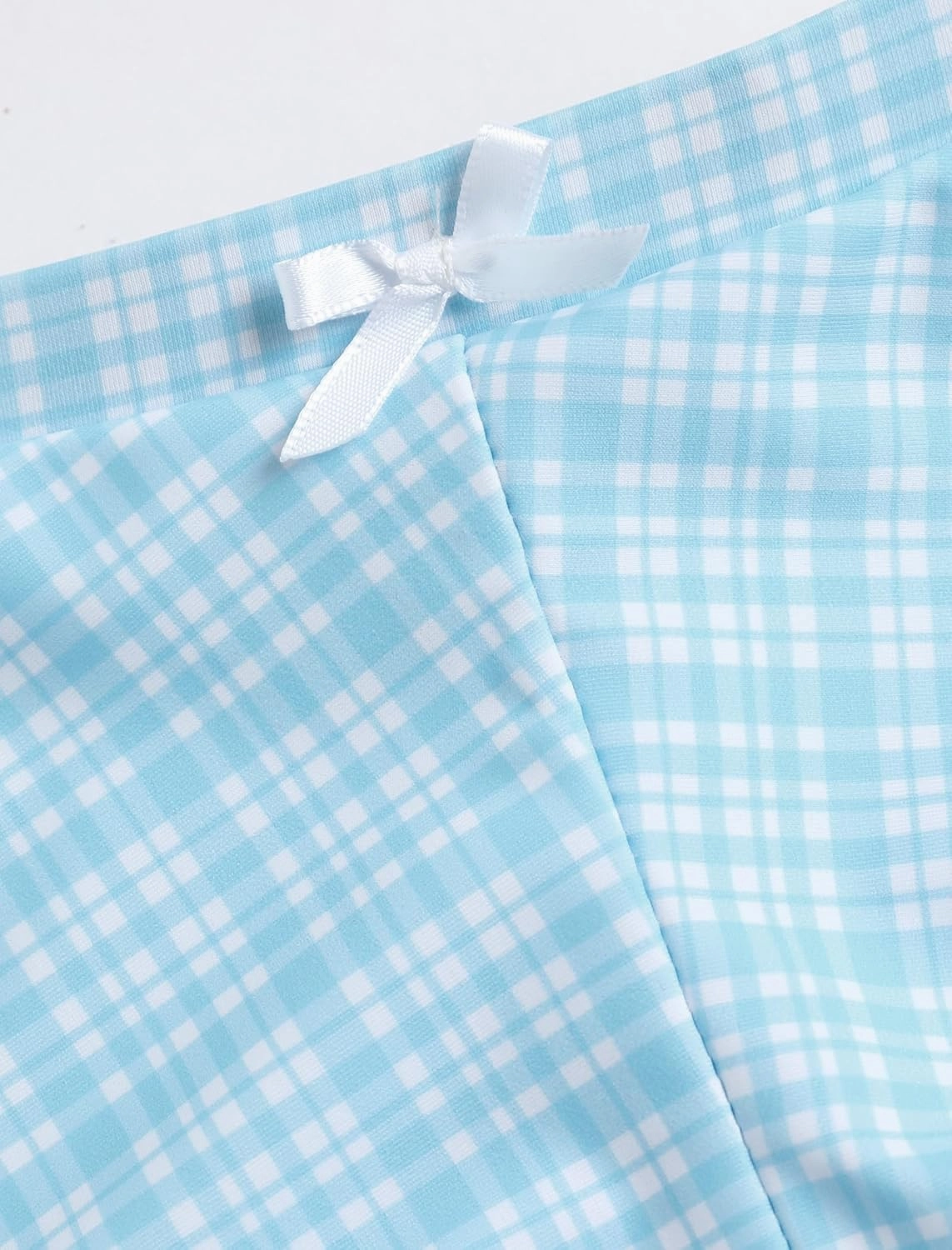 ZAFUL Women's Swim Shorts High Waisted Bow Gingham Floral Print Boyshorts Bathing Suit Swimsuit Bottoms Board Shorts