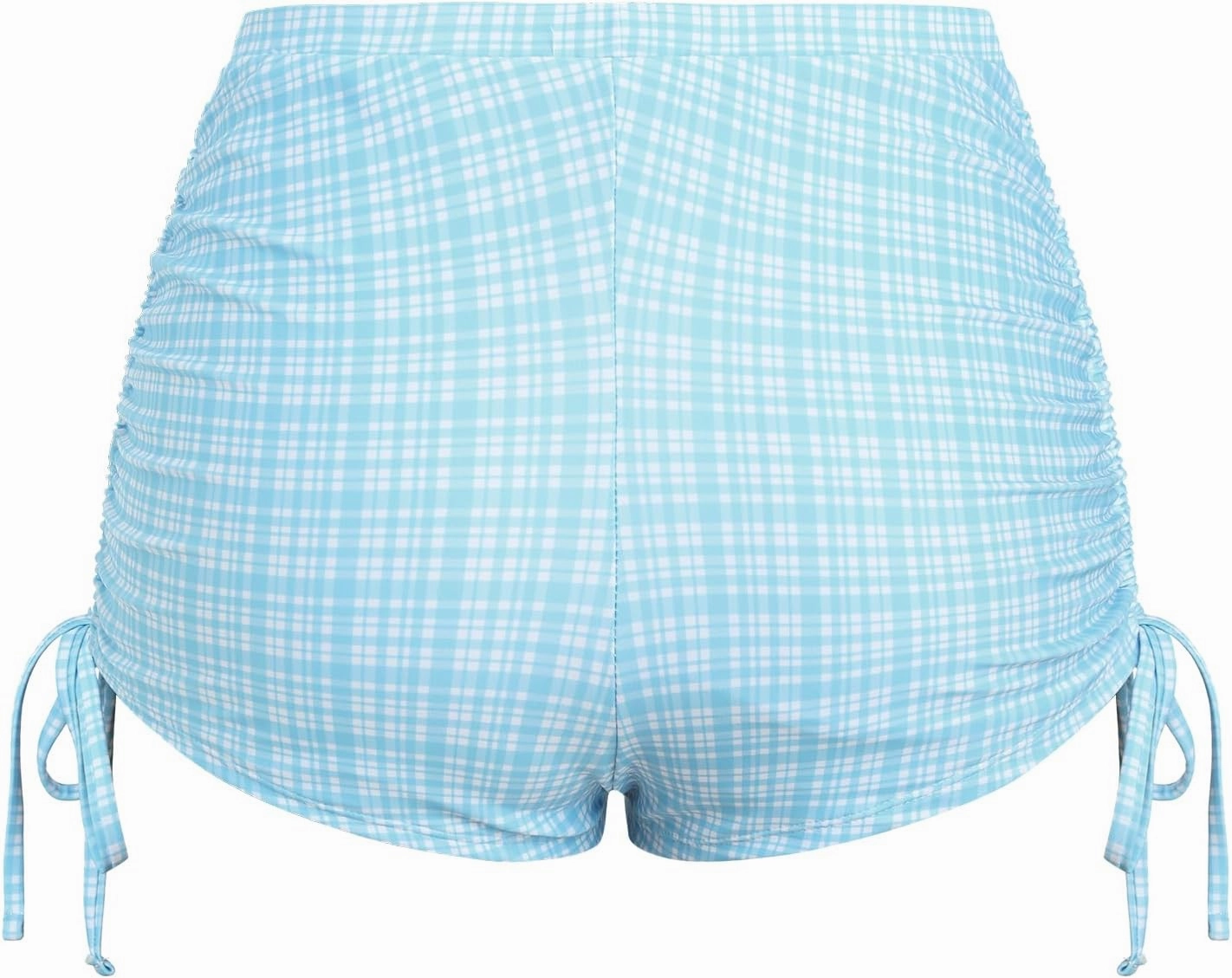 ZAFUL Women's Swim Shorts High Waisted Bow Gingham Floral Print Boyshorts Bathing Suit Swimsuit Bottoms Board Shorts