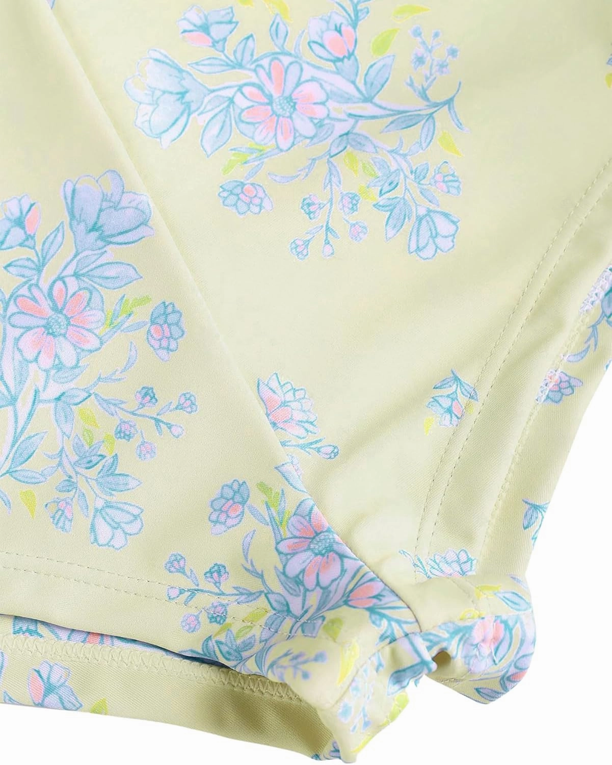 ZAFUL Women's Swim Shorts High Waisted Bow Gingham Floral Print Boyshorts Bathing Suit Swimsuit Bottoms Board Shorts