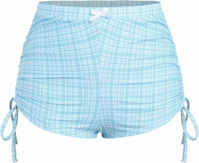 ZAFUL Women's Swim Shorts High Waisted Bow Gingham Floral Print Boyshorts Bathing Suit Swimsuit Bottoms Board Shorts