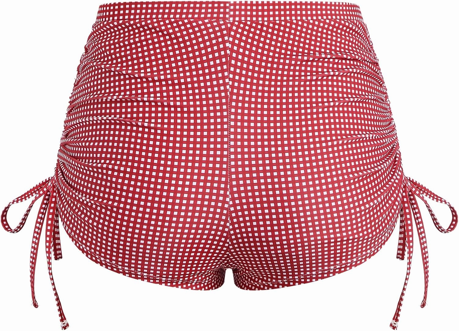 ZAFUL Women's Swim Shorts High Waisted Bow Gingham Floral Print Boyshorts Bathing Suit Swimsuit Bottoms Board Shorts