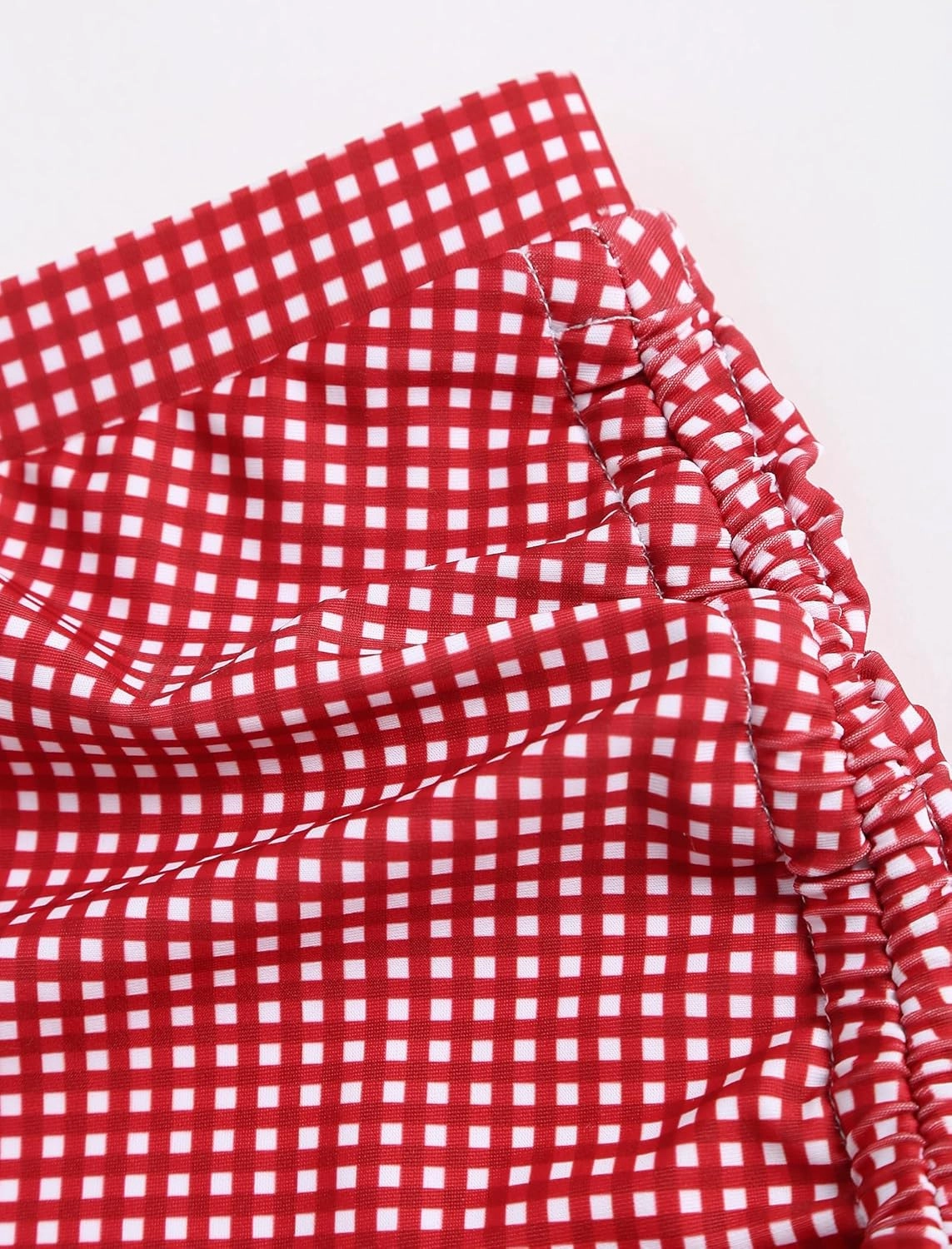 ZAFUL Women's Swim Shorts High Waisted Bow Gingham Floral Print Boyshorts Bathing Suit Swimsuit Bottoms Board Shorts