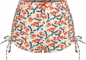 ZAFUL Women's Swim Shorts High Waisted Bow Gingham Floral Print Boyshorts Bathing Suit Swimsuit Bottoms Board Shorts