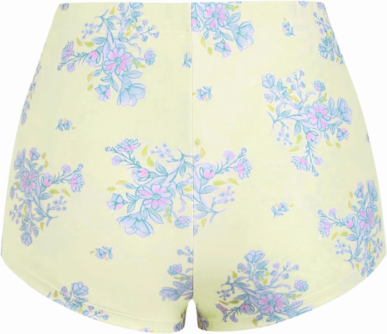 ZAFUL Women's Swim Shorts High Waisted Bow Gingham Floral Print Boyshorts Bathing Suit Swimsuit Bottoms Board Shorts