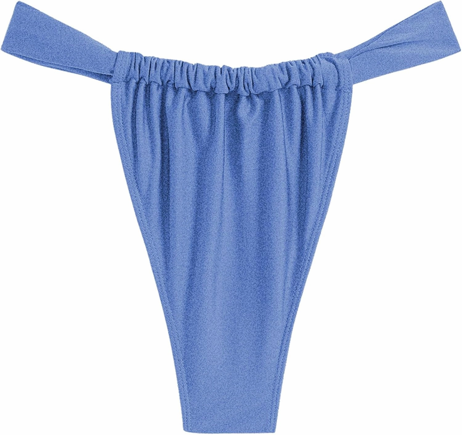 ZAFUL Women's Thong Bikini Bottom Low Waisted High Cut Cheeky Bathing Suit Bottoms with Adjustable Coverage
