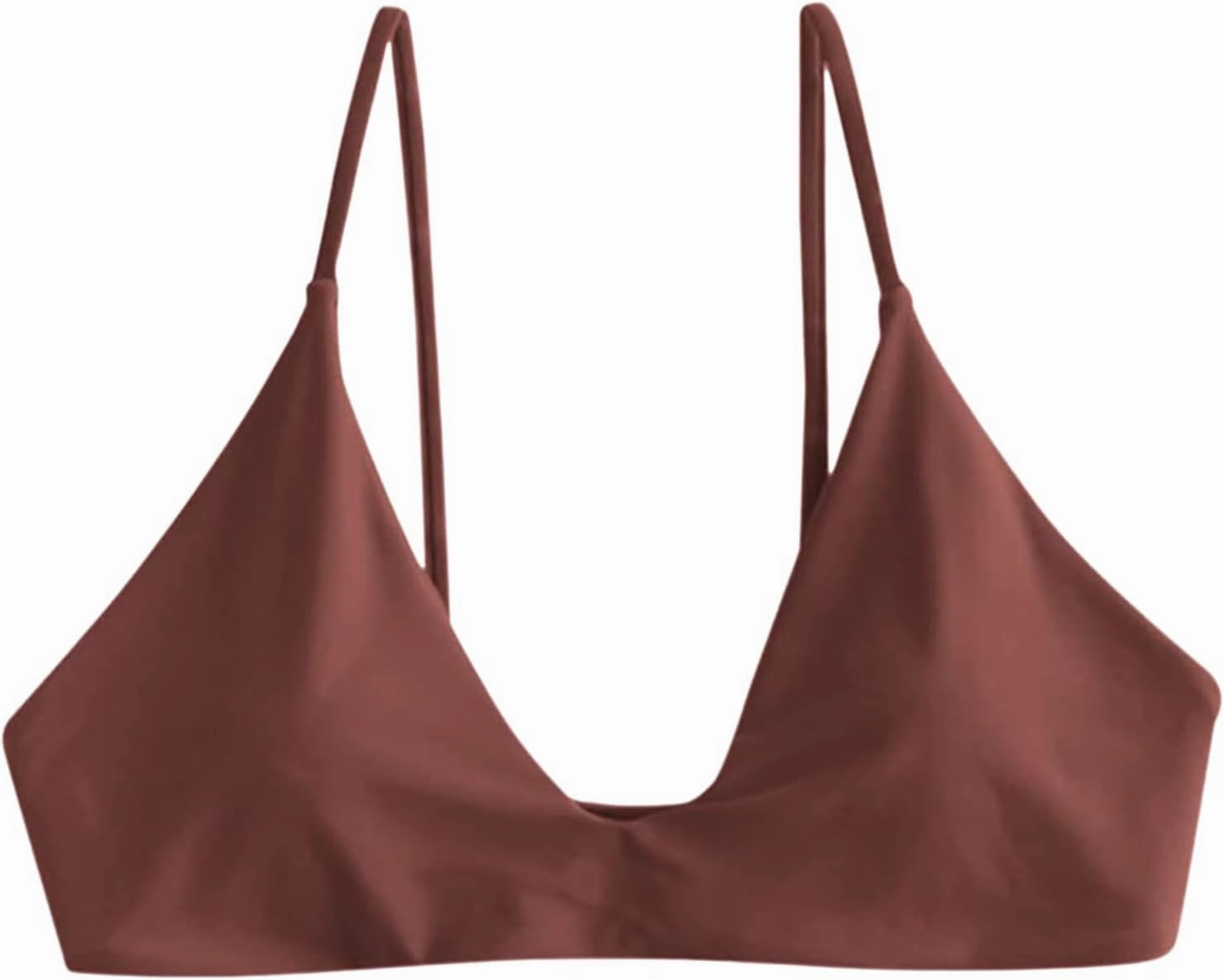 ZAFUL Women's Tie Back Bikini Top Solid Push Up Padded Bralette Swimsuit Bathing Suits Top