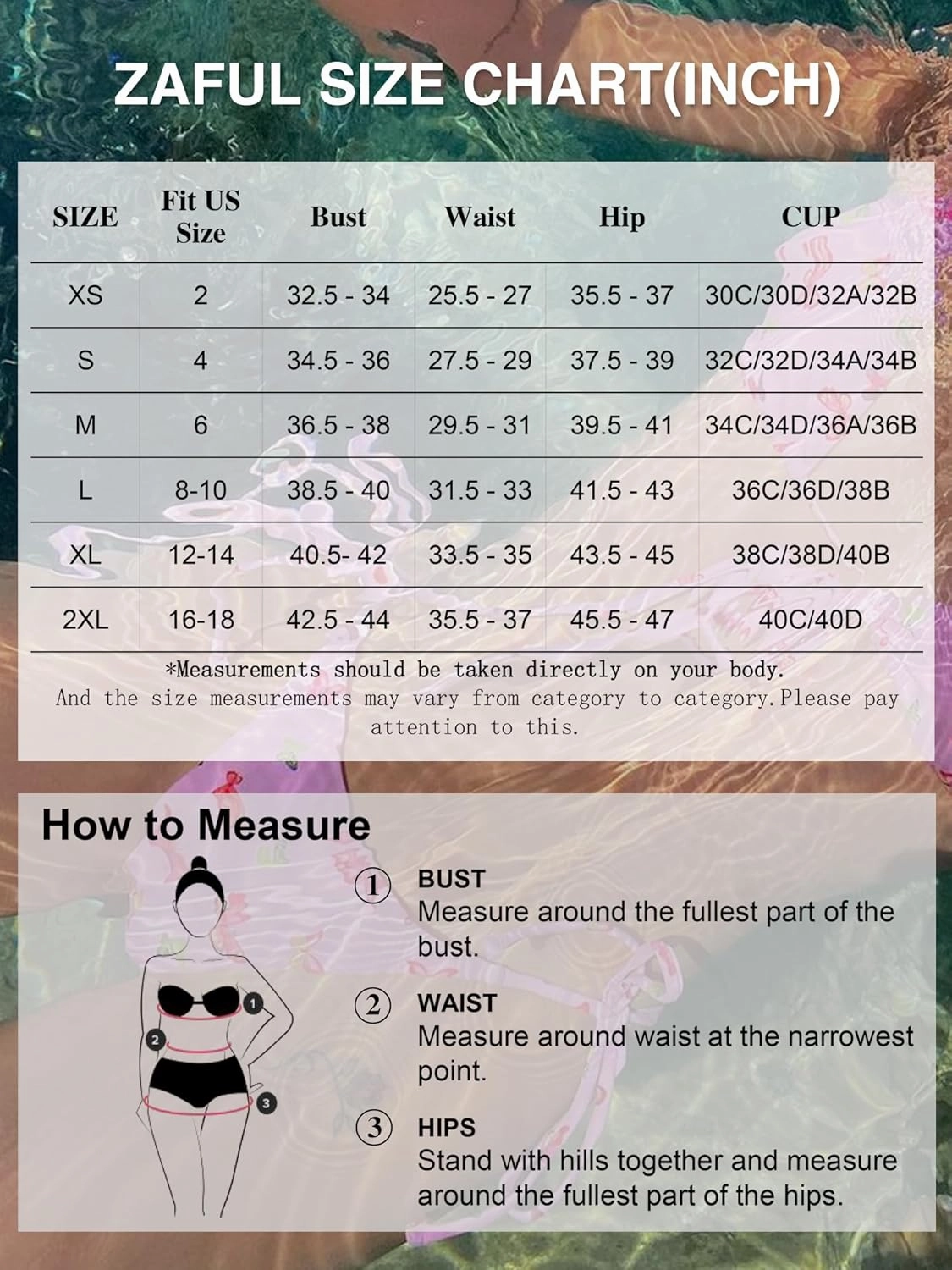 ZAFUL Women's Triangle Bikini Floral String Bikini Set Two Piece Swimsuit Bathing Suits