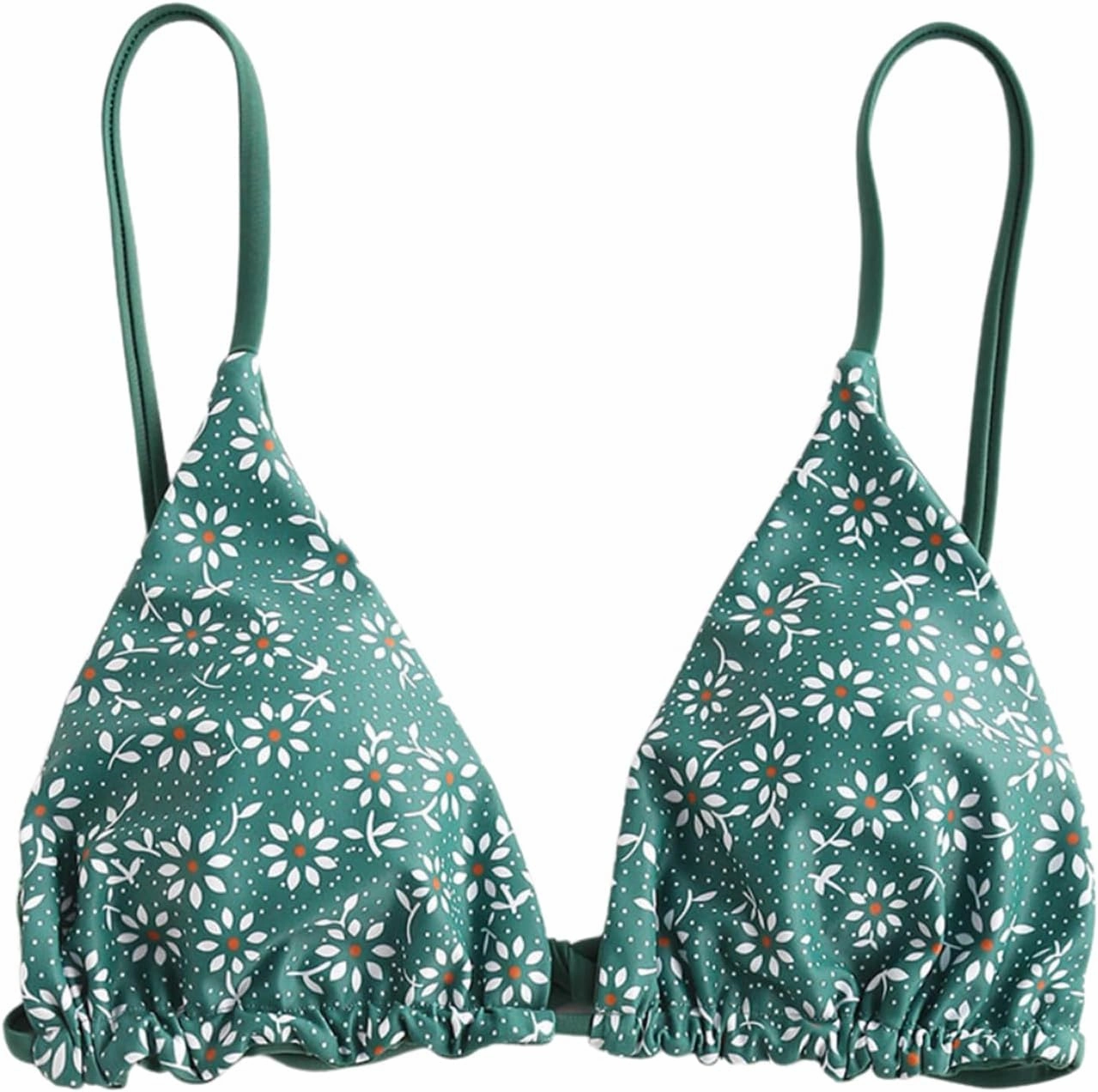 ZAFUL Women's Triangle Bikini Top String Push Up Padded Sexy Swimsuit Bathing Suits Top