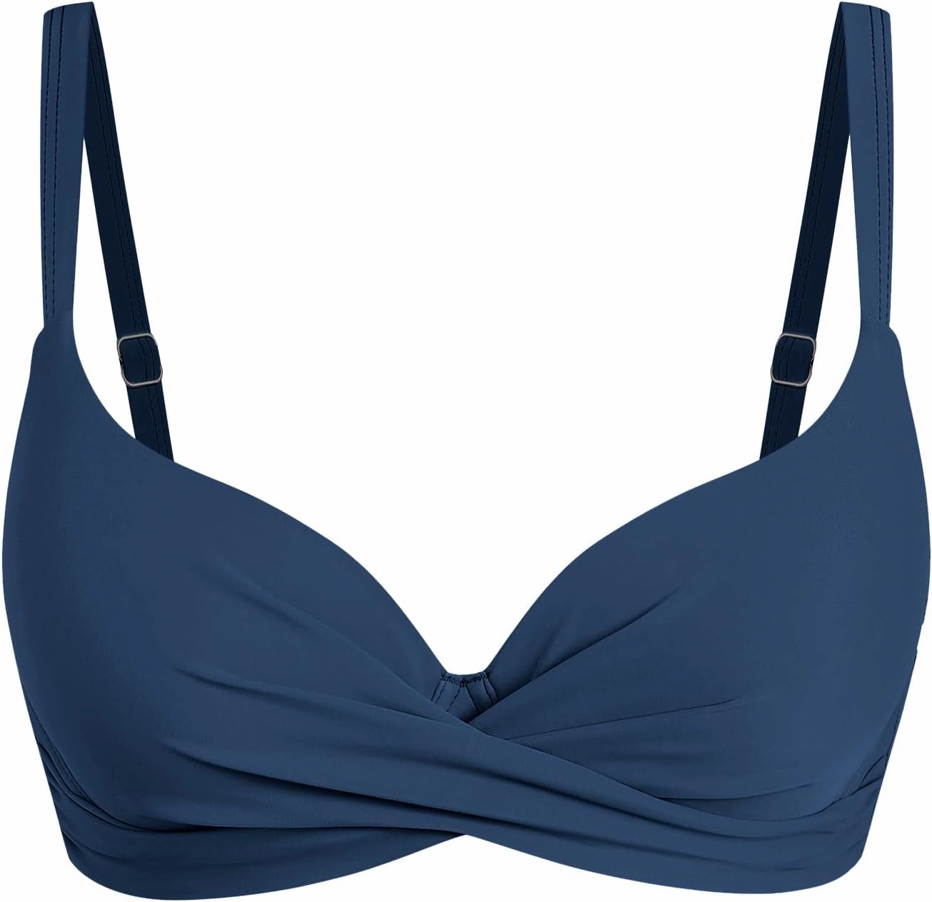 ZAFUL Women Twist Front Underwire Bikini Top Push Up Lace Up Swimsuit Tops Bra Padded Bathing Suit Tops