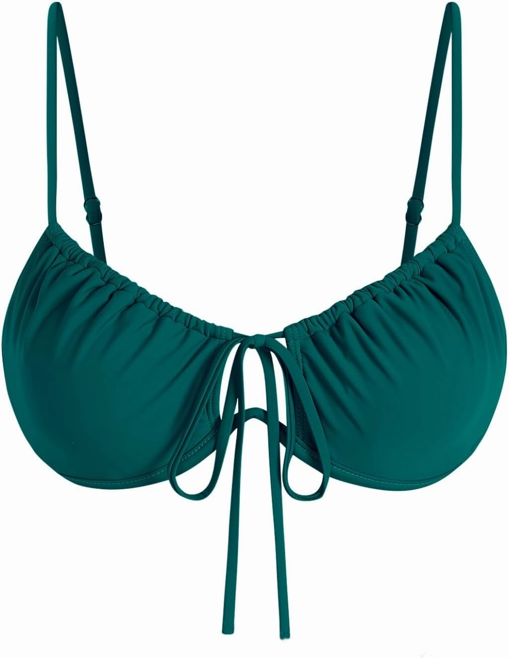 ZAFUL Womens Underwire Bikini Top Push Up Bathing Suit Tops Padded Large Bust Swimsuits Tops Only 2025