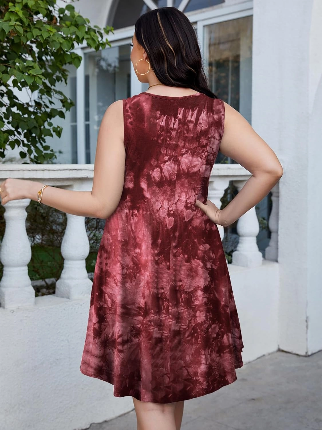 ZENNILO Women's Casual Dresses Tshirt Dresses Plus Size Summer Dresses V Neck Beach Cover Up Sundress with Pockets