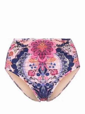 ZIMMERMANN Laurel Floral-Print Bikini Bottoms