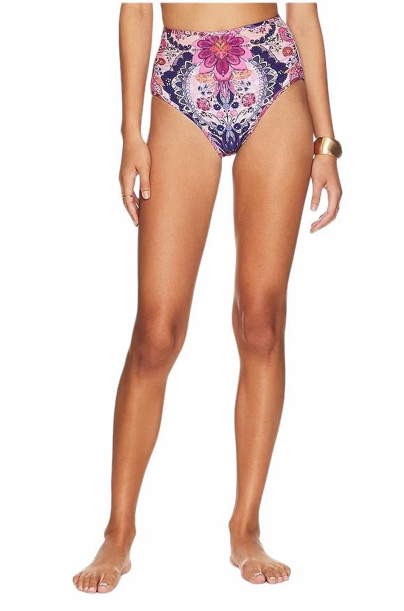 ZIMMERMANN Laurel Floral-Print Bikini Bottoms