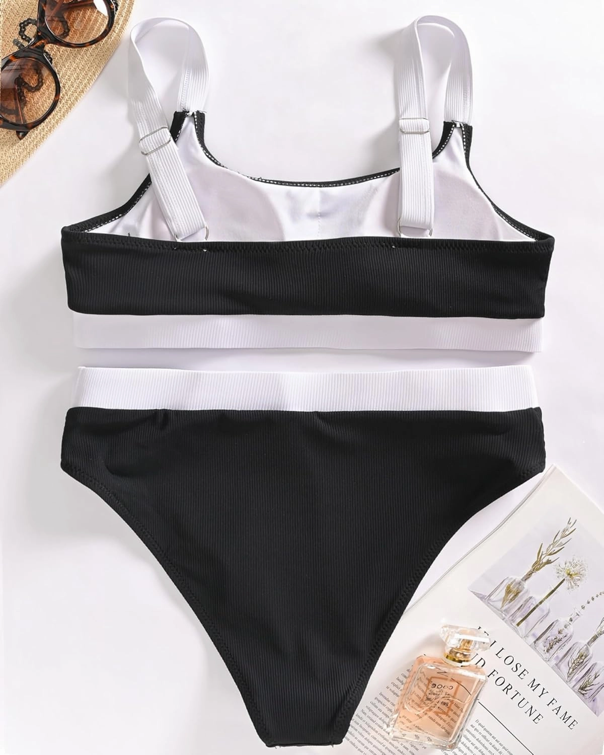 ZINPRETTY High Waisted Bikini Sets Plus Size Tummy Control Swimsuits for Women 2025 Two Piece Full Coverage Bathing Suits