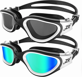 ZIONOR Swim Goggles, 2 Packs G1 Polarized Swimming Goggles for Adult/Men/Women