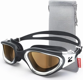 ZIONOR Swim Goggles, G1 Ultra Photochromic Polarized Swimming Goggles Men Women
