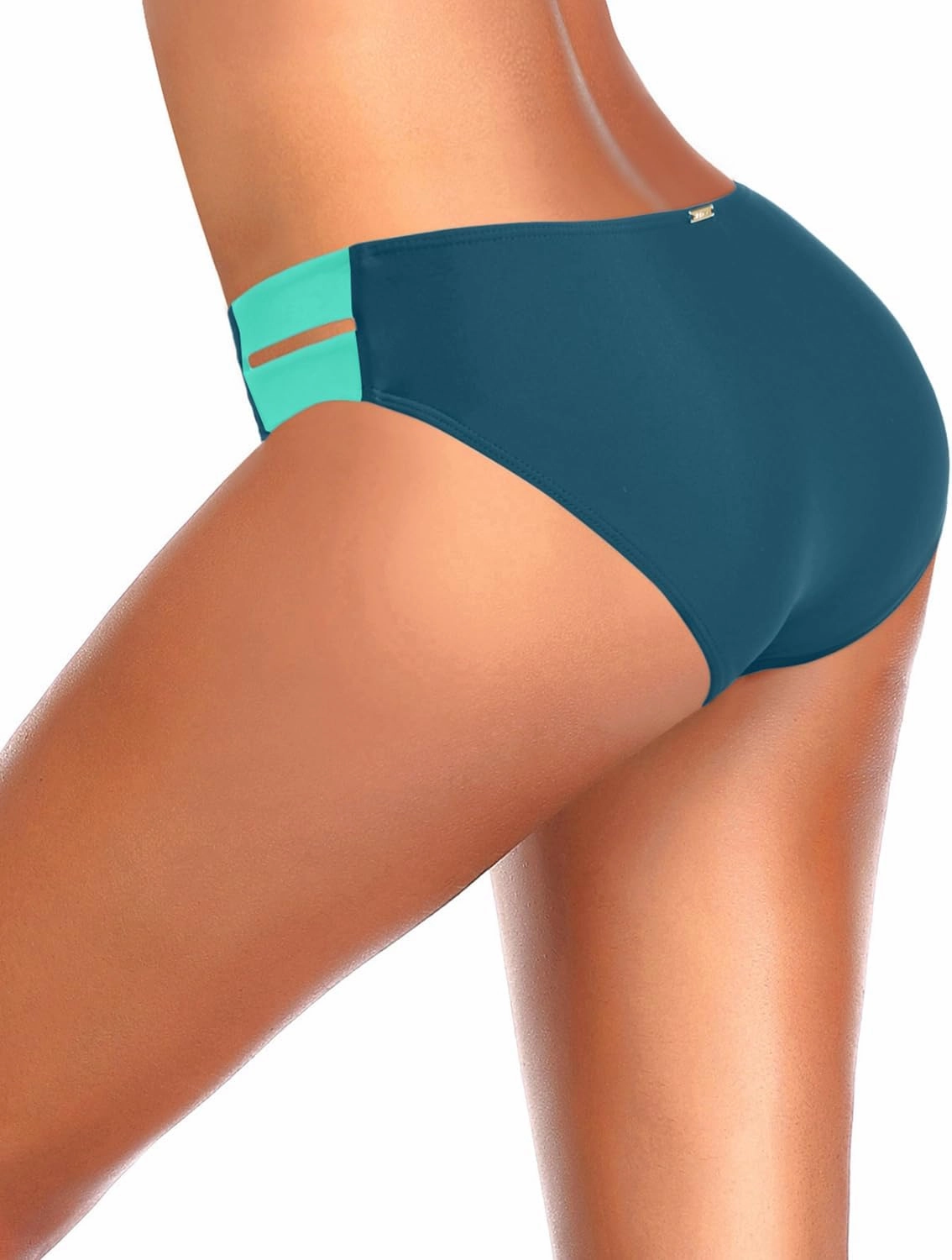 Zmart Strappy Low Rise Bikini Bottoms - Women Full Coverage Swim Bathing Suit Bottom Swimsuits Bottom