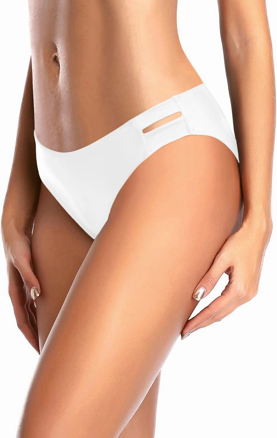 Zmart Strappy Low Rise Bikini Bottoms - Women Full Coverage Swim Bathing Suit Bottom Swimsuits Bottom