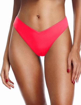 Zmart Women Cheeky Bikini Bottoms V Cut Swim Bottom High Cut Swimsuit Low Waist Low Rise Bathing Suit