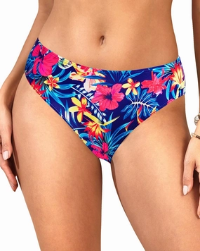 Zmart Women Full Coverage Bikini Bottoms - Mid Rise Bathing Suit Swim Bottom Swimsuit Swimwear