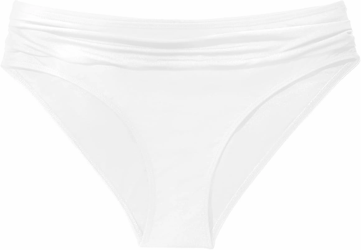 Zmart Women Full Coverage Ruched Bikini Bottoms Tummy Control Swim Bottoms Scrunch Ruffle Bathing Suit Bottom