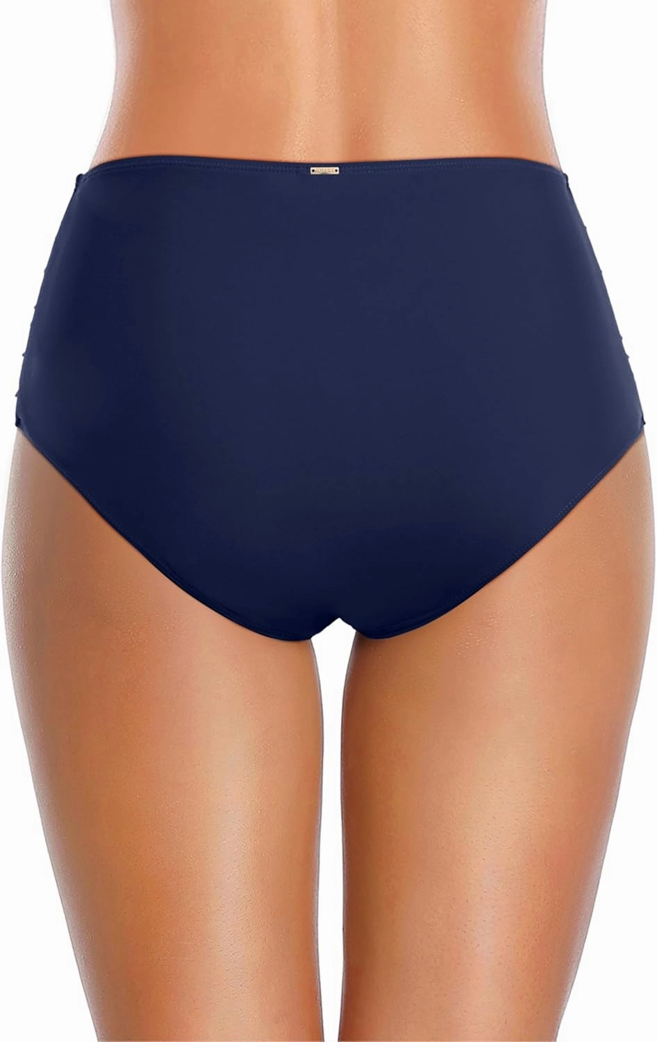 Zmart Women High Waisted Bikini Bottoms - Full Coverage Swim Bottom Ruched Tummy Control Bathing Suit Swimsuit 2025