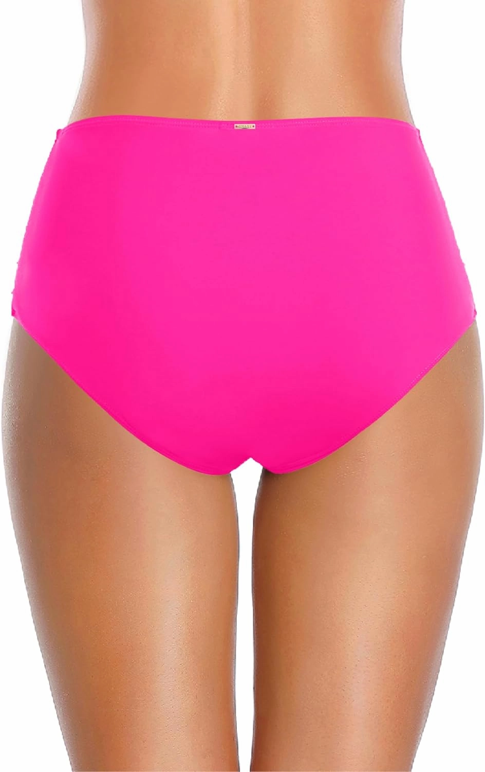 Zmart Women High Waisted Bikini Bottoms - Full Coverage Swim Bottom Ruched Tummy Control Bathing Suit Swimsuit 2025