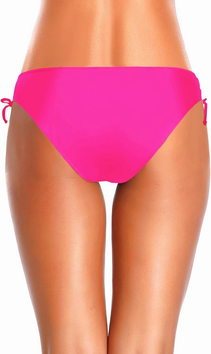 Zmart Women Low Waisted Bikini Bottoms - String Tie Side Bathing Suit Moderate Coverage Swim Bottom