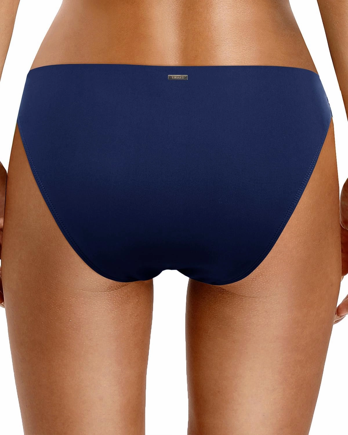 Zmart Women O Ring Bikini Bottoms Full Coverage Swimsuit Bottom Low Waist Low Rise Bathing Suit