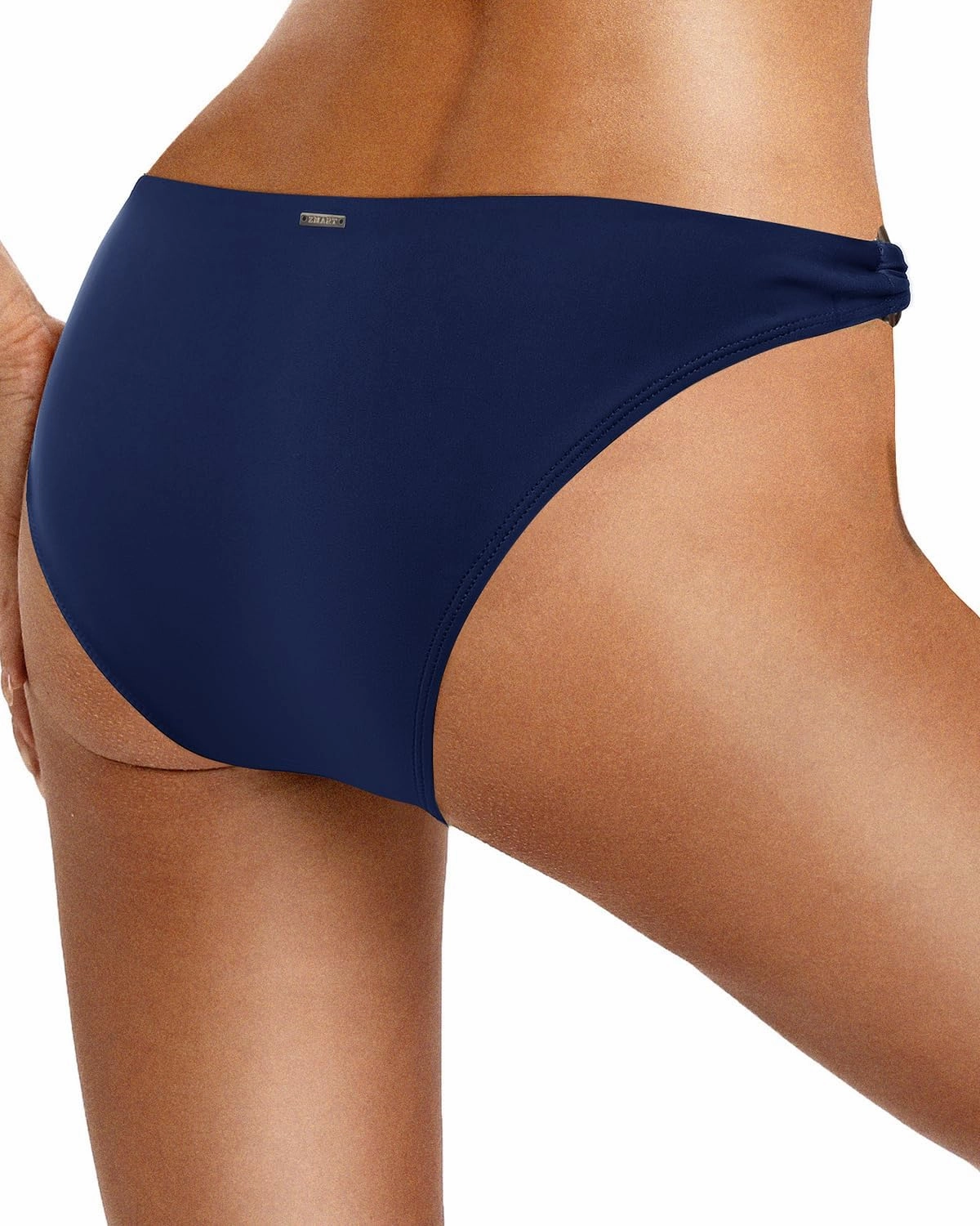 Zmart Women O Ring Bikini Bottoms Full Coverage Swimsuit Bottom Low Waist Low Rise Bathing Suit