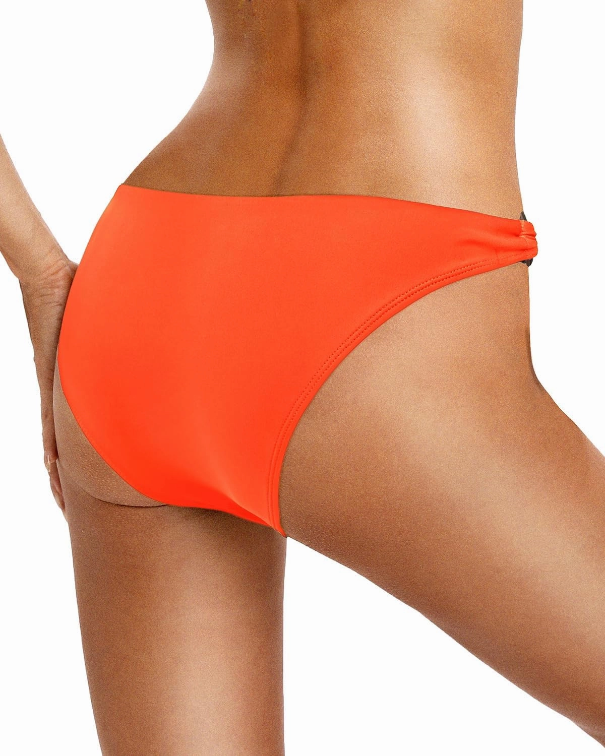 Zmart Women O Ring Bikini Bottoms Full Coverage Swimsuit Bottom Low Waist Low Rise Bathing Suit