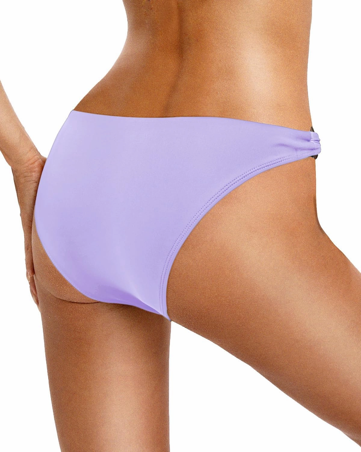 Zmart Women O Ring Bikini Bottoms Full Coverage Swimsuit Bottom Low Waist Low Rise Bathing Suit