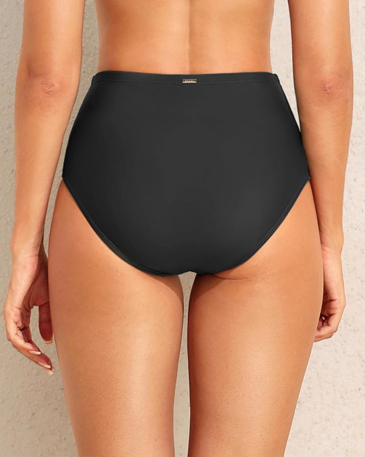 Zmart Women's High Waisted Bikini Bottom - Full Coverage Tummy Control Swimsuit Bathing Suit Swim Bottoms