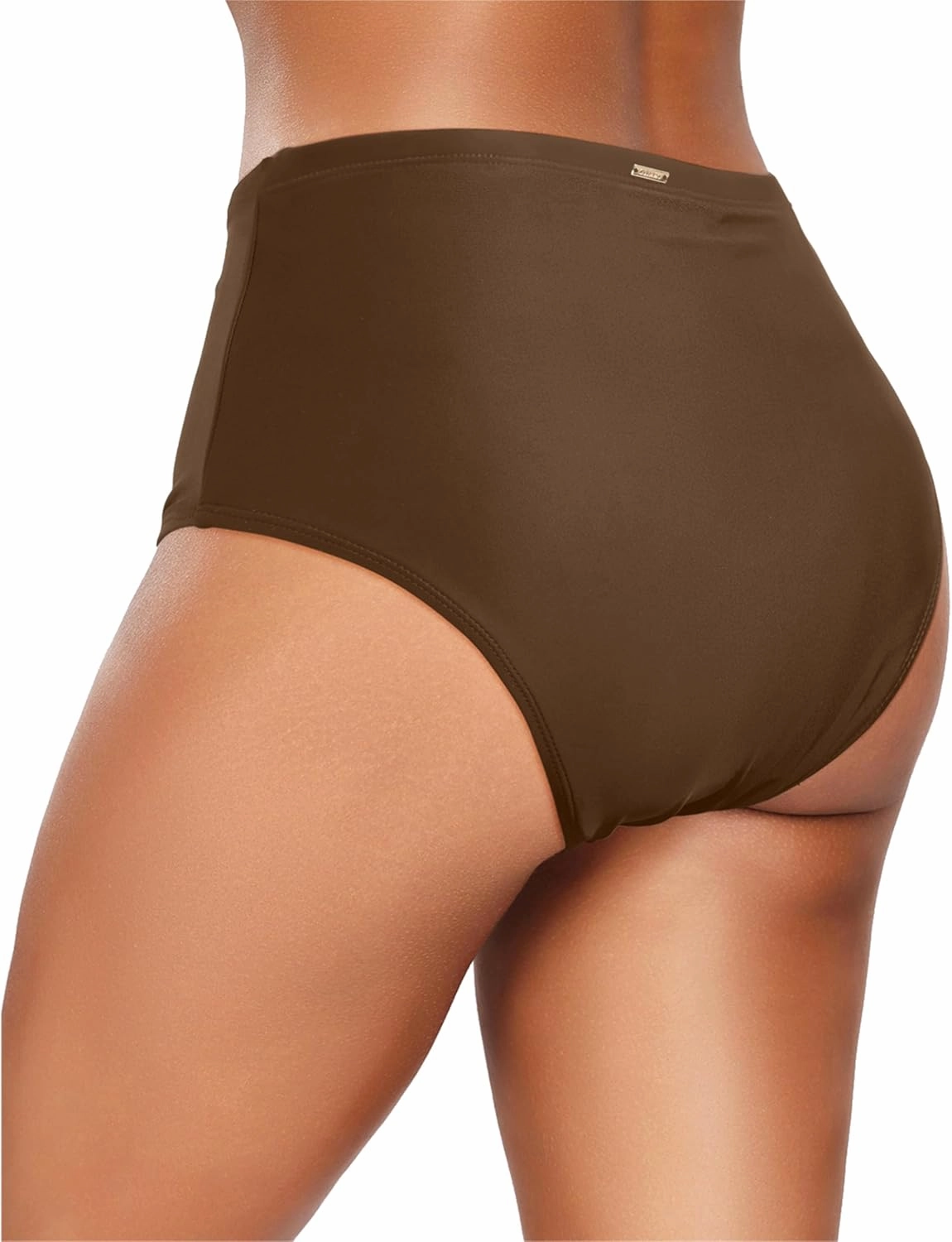 Zmart Women's High Waisted Bikini Bottom - Full Coverage Tummy Control Swimsuit Bathing Suit Swim Bottoms