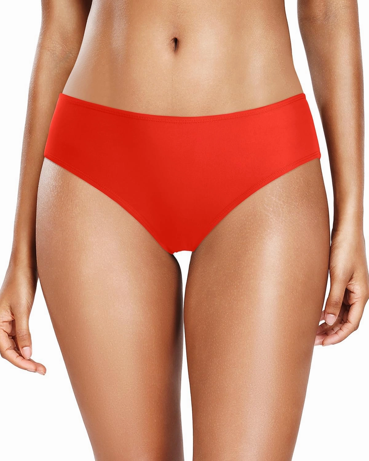Zmart Women Standard Strappy Bikini Bottoms Full Coverage Bathing Suit Cutout Swim Low Rise Swimsuit Bottom