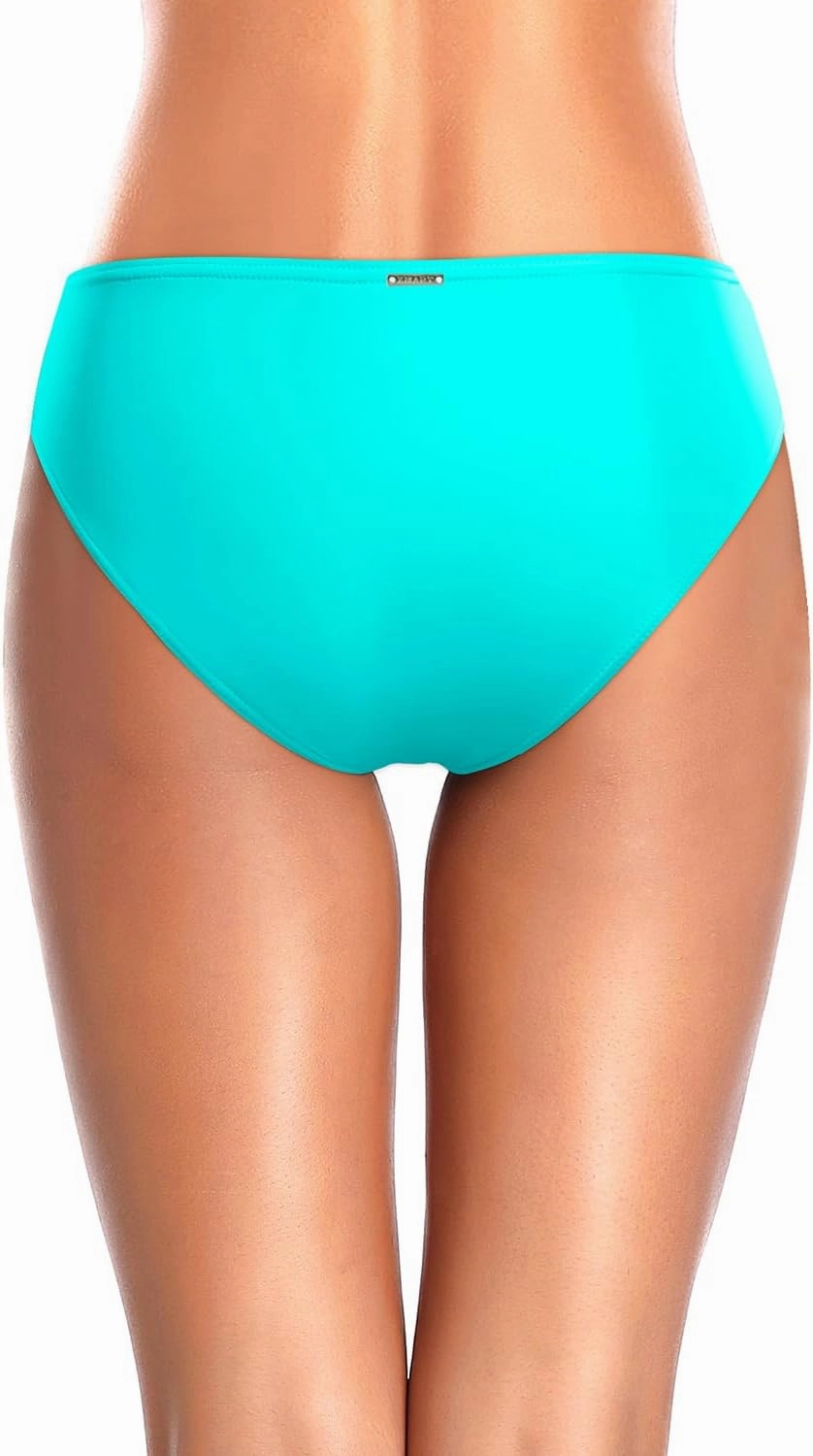 Zmart Women Standard Strappy Bikini Bottoms Full Coverage Bathing Suit Cutout Swim Low Rise Swimsuit Bottom