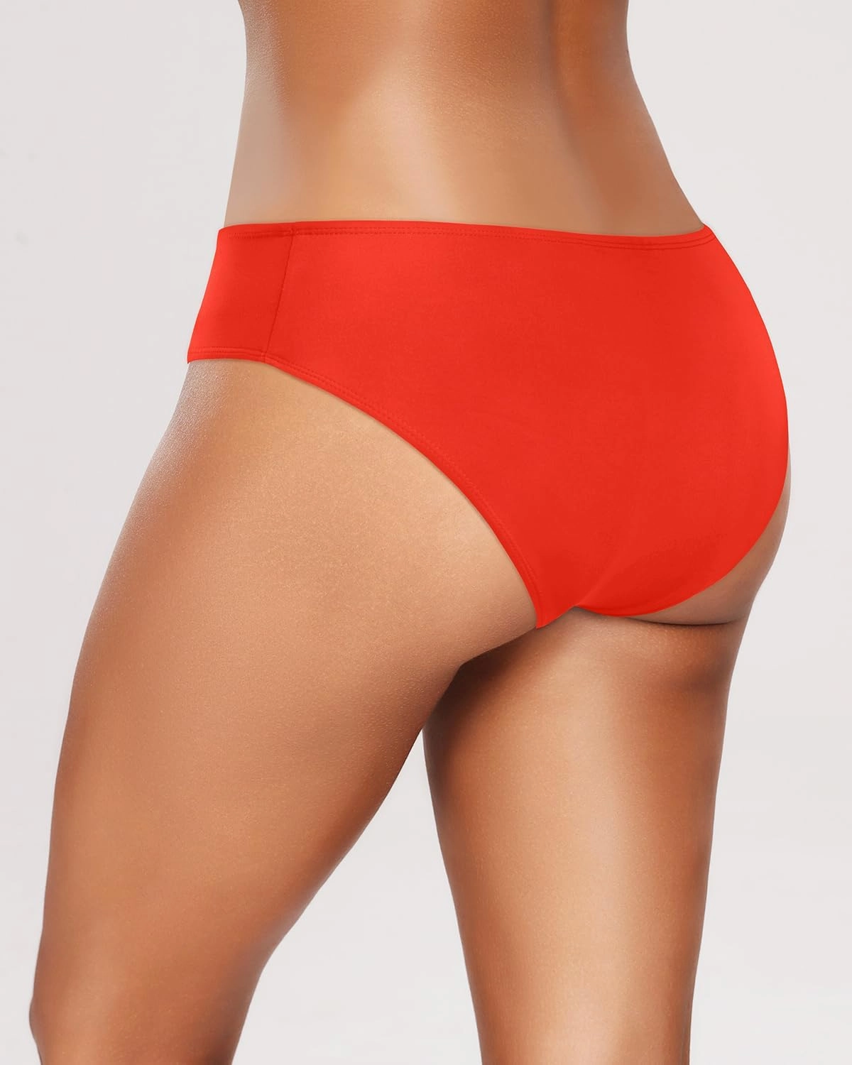 Zmart Women Standard Strappy Bikini Bottoms Full Coverage Bathing Suit Cutout Swim Low Rise Swimsuit Bottom
