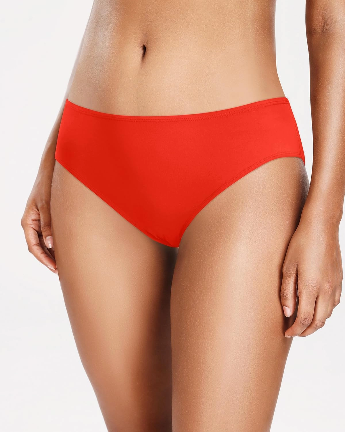 Zmart Women Standard Strappy Bikini Bottoms Full Coverage Bathing Suit Cutout Swim Low Rise Swimsuit Bottom